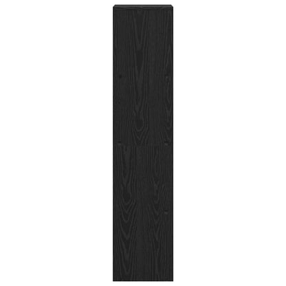 Libreria divisoria Rovere nero 131,5 x 29 x 131,5 cm