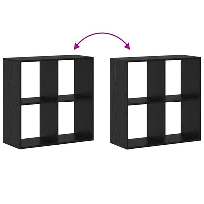 Armadio per Libri Nero 69,5 x 29 x 69,5 cm Legno multistrato