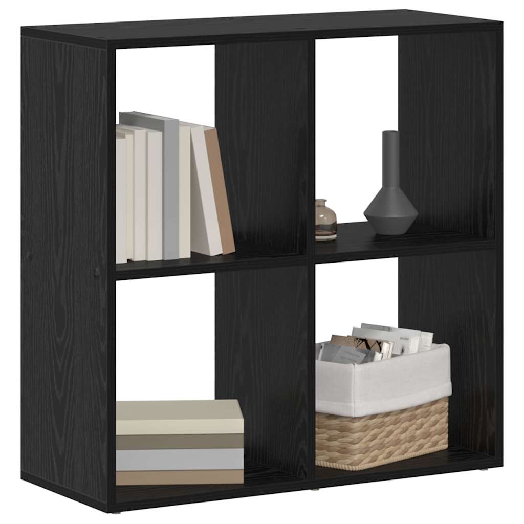 Armadio per Libri Nero 69,5 x 29 x 69,5 cm Legno multistrato