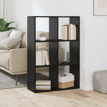 Armadio per Libri Rovere Nero 69,5 x 29 x 103,5 cm | homemem39