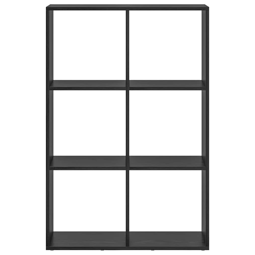 Armadio per Libri Nero 69,5 x 29 x 103,5 cm Legno multistrato