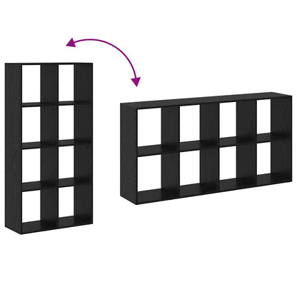 Armadio per Libri Nero 69,5 x 29 x 137,5 cm Legno multistrato