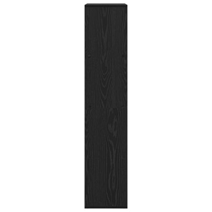 Armadio per Libri Rovere Nero 69,5 x 29 x 137,5 cm | homemem39