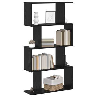 Armadio per Libri Rovere Nero 70 x 24 x 129 cm | homemem39