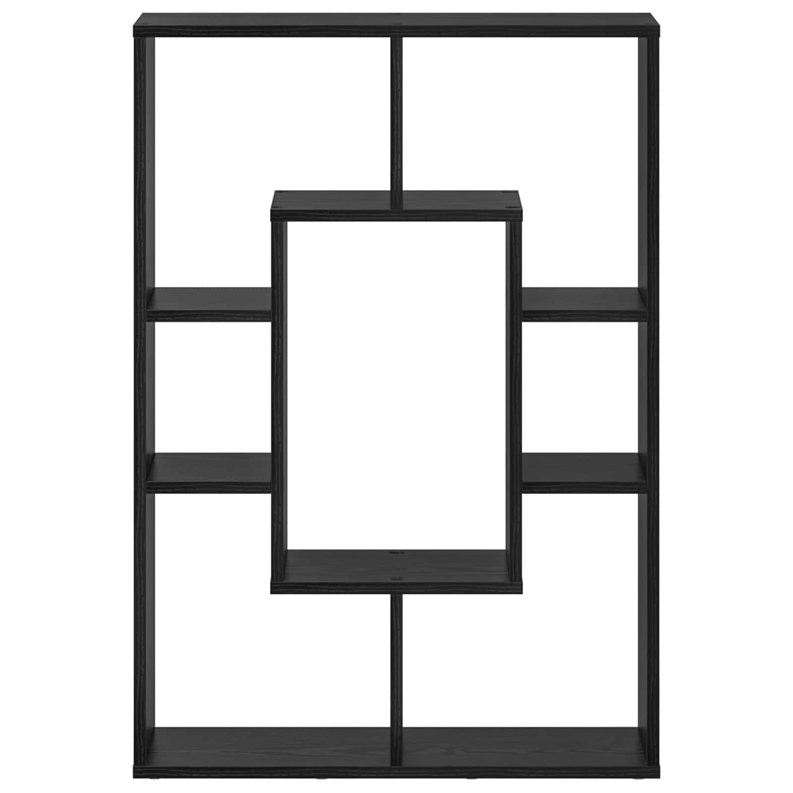 Armadio per Libri Rovere Nero 63 x 20 x 90 cm Legno multistrato | homemem39