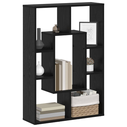 Armadio per Libri Rovere Nero 63 x 20 x 90 cm Legno multistrato | homemem39