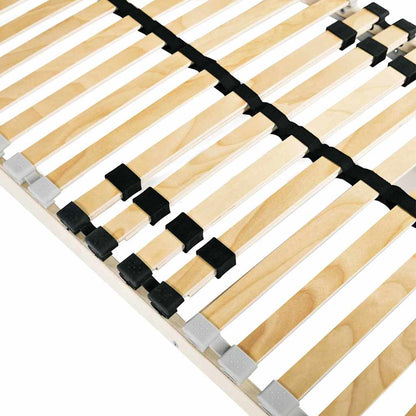 Base a doghe Marrone 90 x 190 cm Legno massello di faggio - homemem39