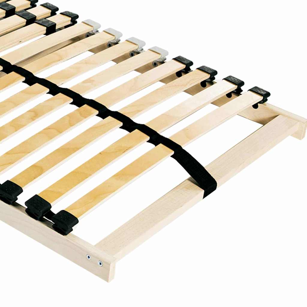 Base a doghe Marrone 120 x 190 cm Legno massello di faggio - homemem39