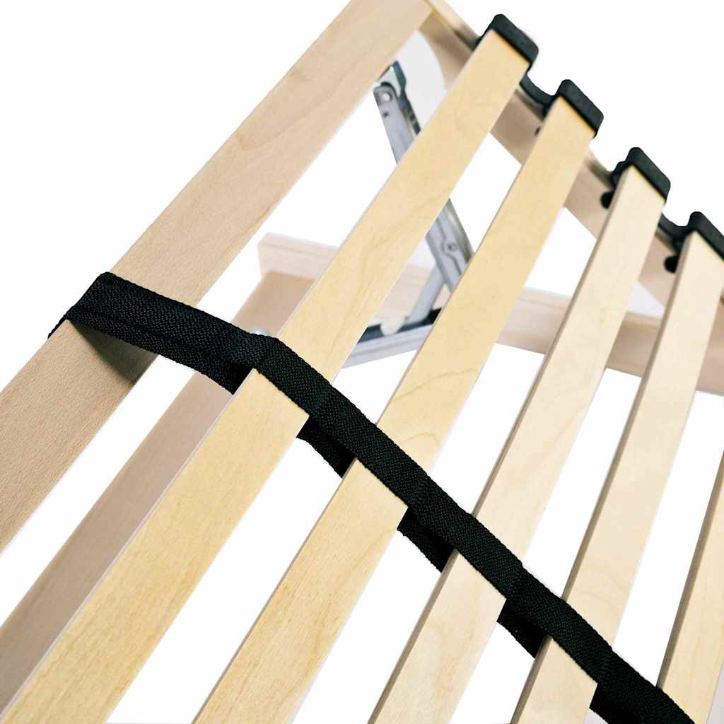Base a doghe Marrone 70 x 190 cm Legno massello di faggio | homemem39