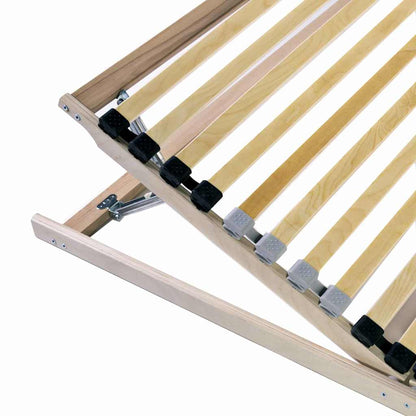 Base a doghe Marrone 120 x 190 cm Legno massello di faggio - homemem39