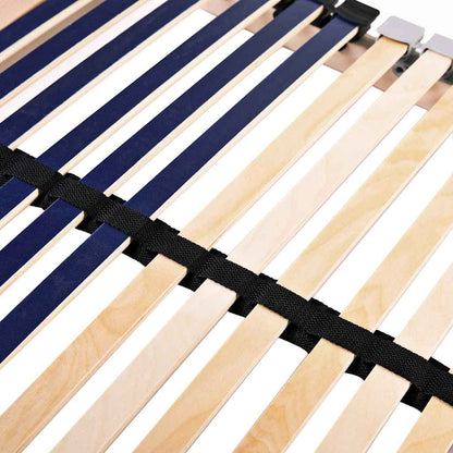 Base a doghe Marrone 80 x 190 cm Legno massello di faggio - homemem39