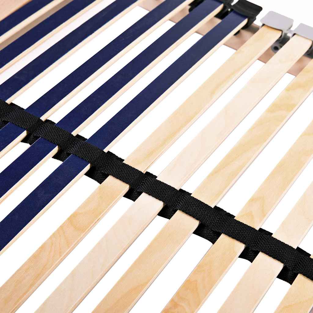 Base a doghe Marrone 80 x 190 cm Legno massello di faggio