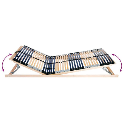 Base a doghe Marrone 80 x 190 cm Legno massello di faggio | homemem39