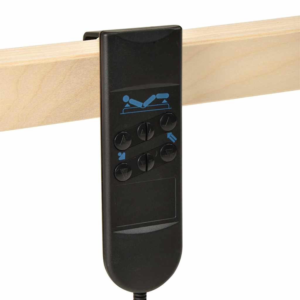 Base a doghe Marrone 100 x 190 cm Legno massello di faggio - homemem39