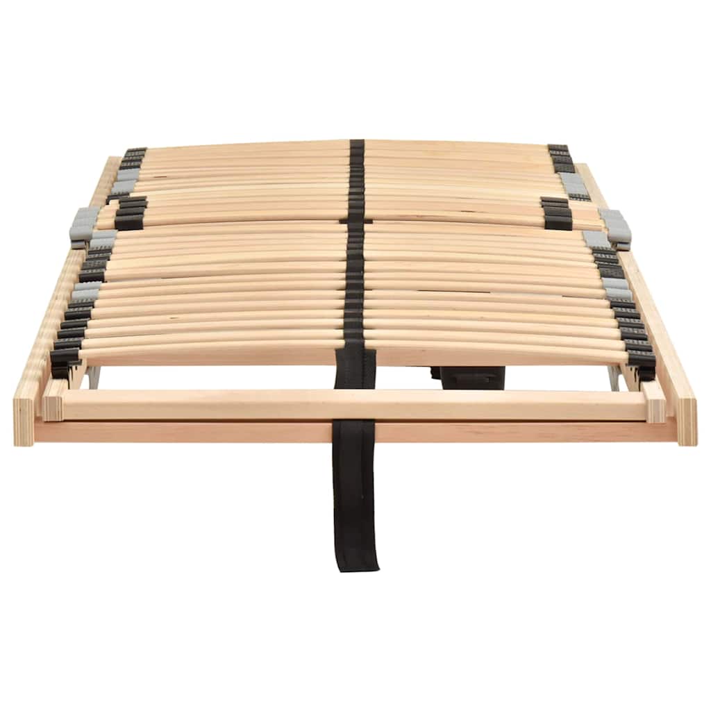 Base a doghe Marrone 100 x 190 cm Legno massello di faggio - homemem39