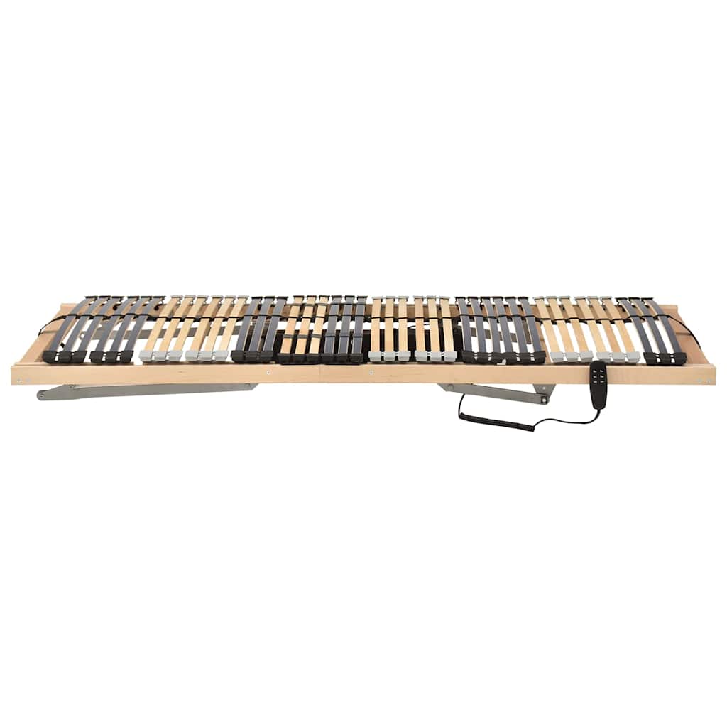 Base a doghe Marrone 90 x 190 cm Legno massello di faggio | homemem39