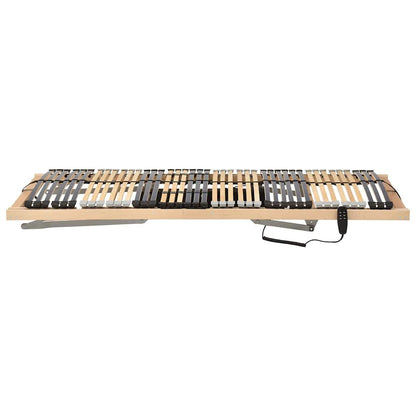 Base a doghe Marrone 90 x 190 cm Legno massello di faggio | homemem39