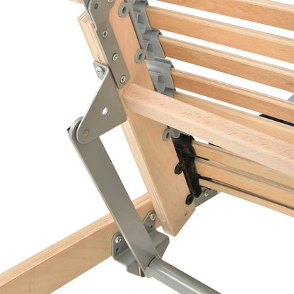 Base a doghe Marrone 100 x 190 cm Legno massello di faggio - homemem39