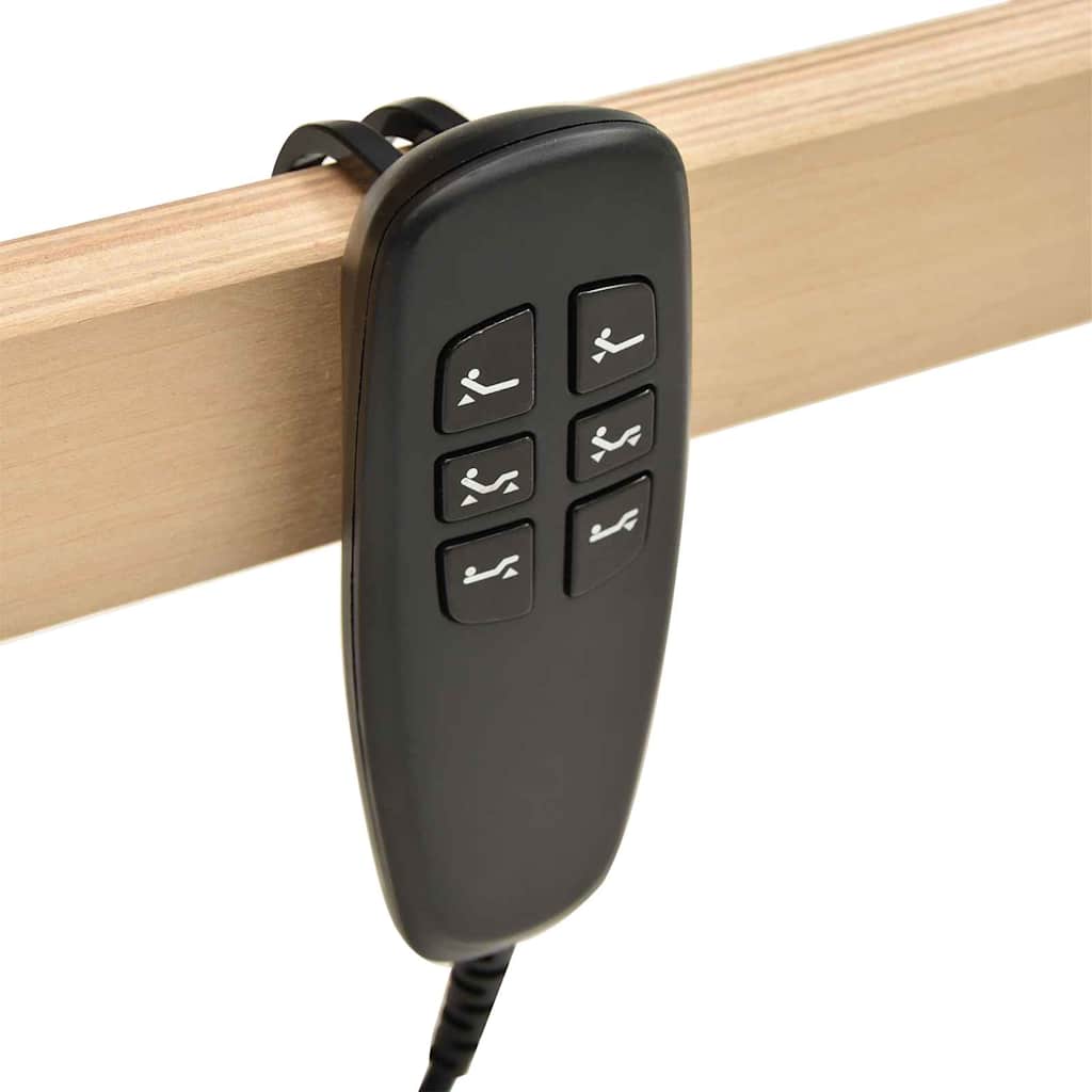 Base a doghe Marrone 100 x 190 cm Legno massello di faggio - homemem39