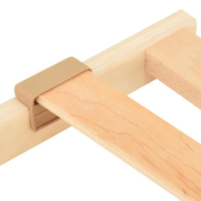 Base a doghe Marrone 90 x 190 cm Legno massello di faggio | homemem39