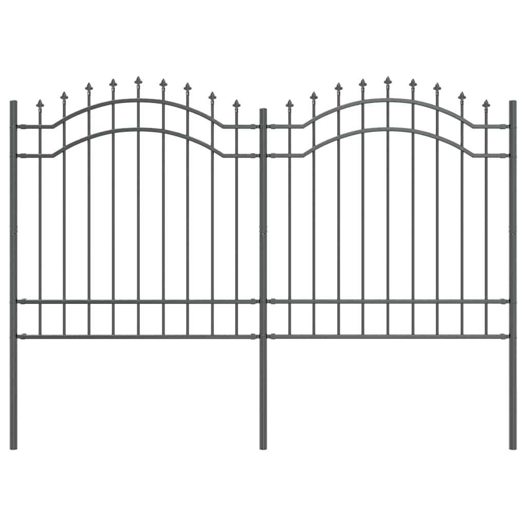 Recinzione per Giardino Grigio 240 x 165 cm
