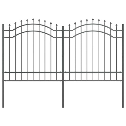Recinzione per Giardino Grigio 240 x 165 cm