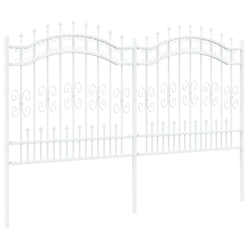 Recinzione per Giardino Bianco 240 x 165 cm