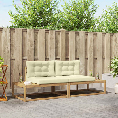Set di divani da esterno Bianco 230,5 x 83 x 73 cm Poliestere | homemem39