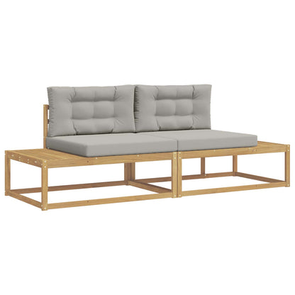 Set di divani da esterno Bianco 230,5 x 83 x 73 cm Poliestere | homemem39