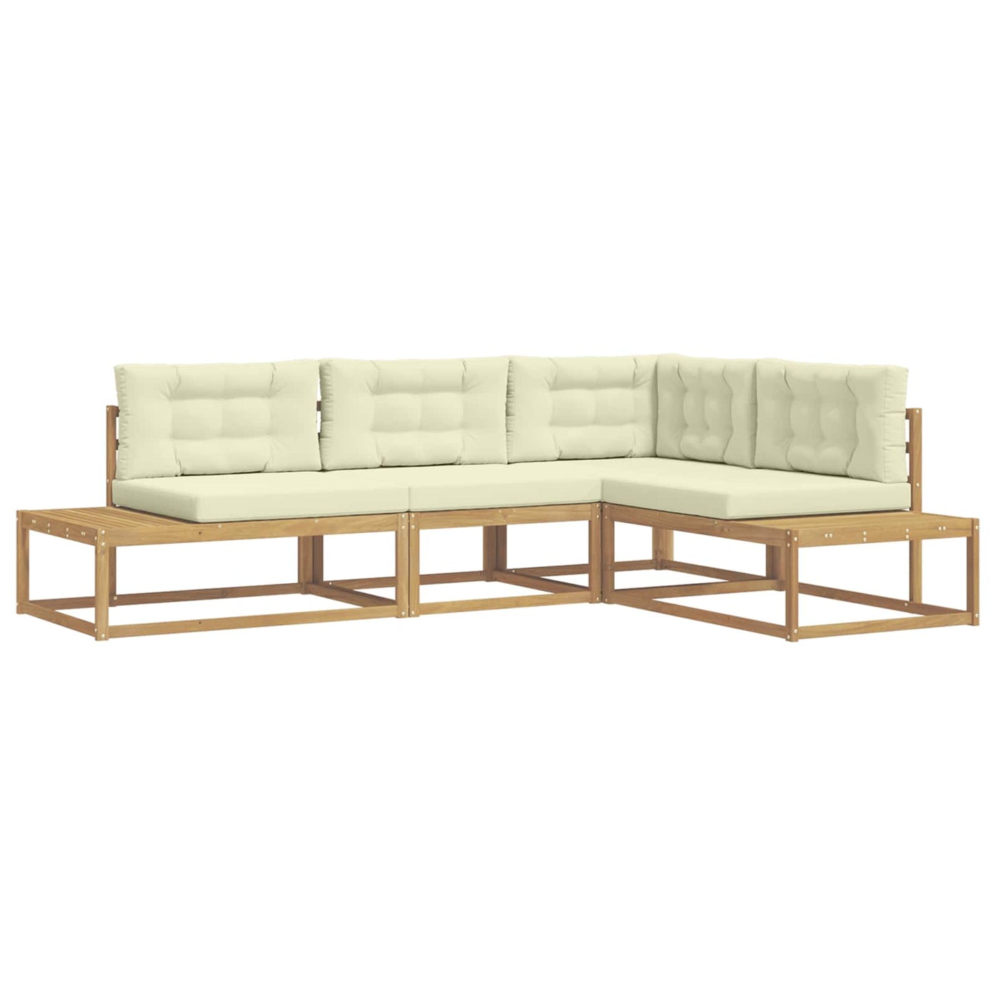 Set di divani da esterno Bianco 277,5 x 198,5 x 73 cm | homemem39