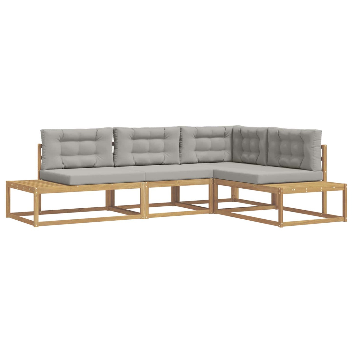Set di divani da esterno Bianco 277,5 x 198,5 x 73 cm | homemem39