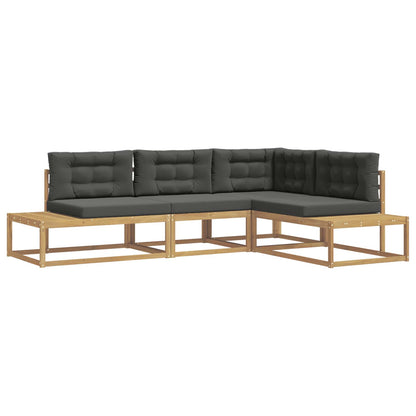 Set di divani da esterno Bianco 277,5 x 198,5 x 73 cm | homemem39