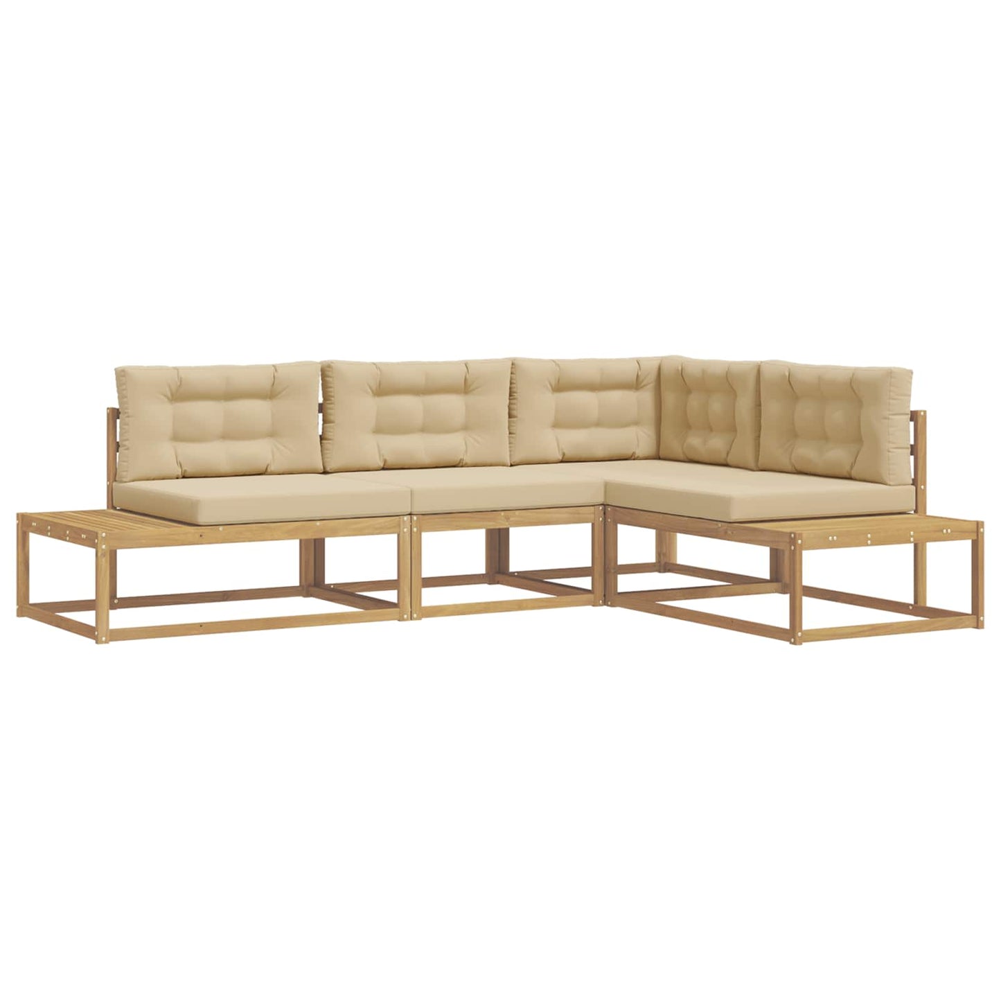 Set di divani da esterno Bianco 277,5 x 198,5 x 73 cm | homemem39