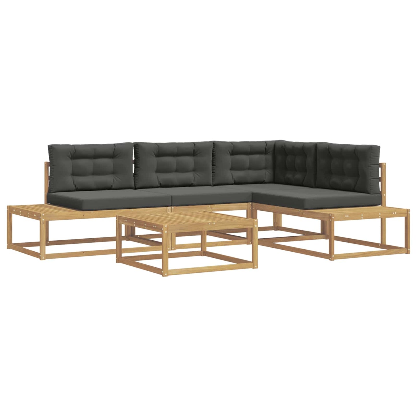 Set di divani da esterno Bianco 79 x 79 x 37 cm Poliestere | homemem39