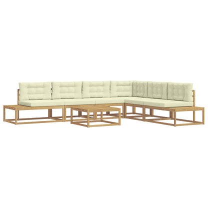 Set di divani da esterno Bianco 79 x 79 x 37 cm Poliestere | homemem39
