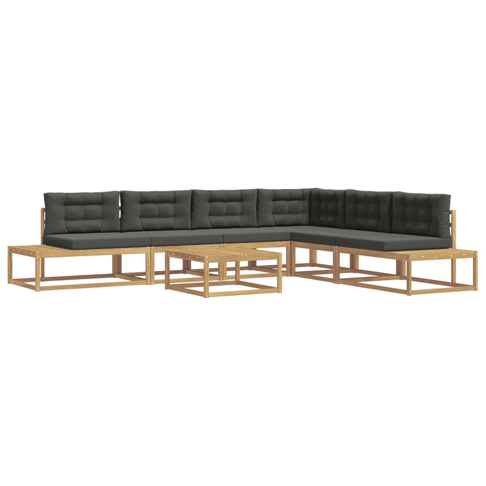 Set di divani da esterno Bianco 79 x 79 x 37 cm Poliestere | homemem39