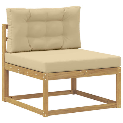 Set di divani da esterno con cuscino 10 pcs Bianco e Beige | homemem39