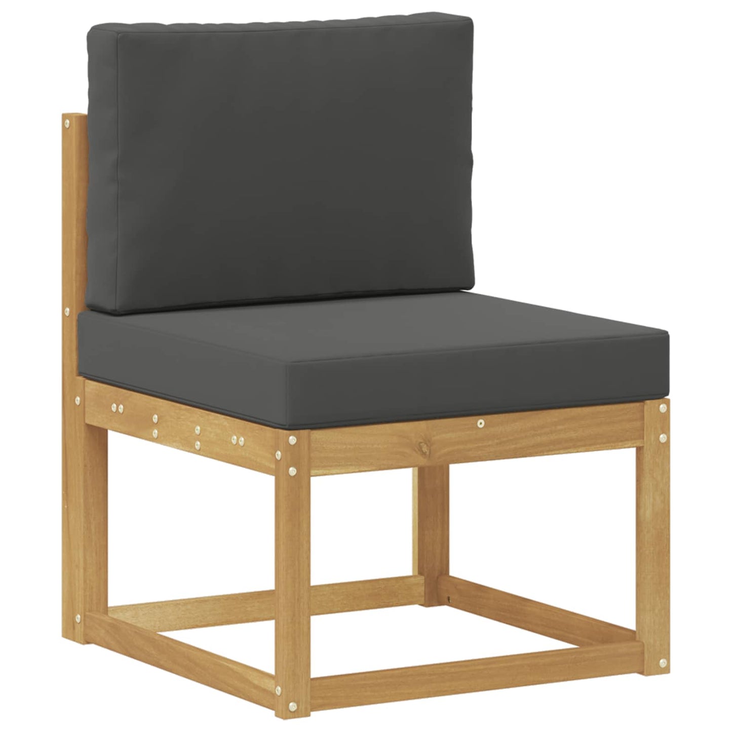 Set di divani da esterno 6 pz Bianco e Antracite Poliestere