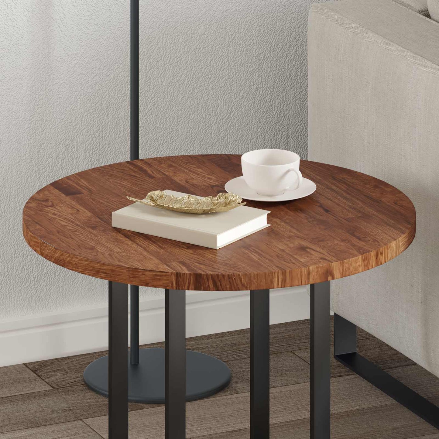 Piano del tavolo Marrone Chiaro Ø 60 x 2,5 cm | homemem39