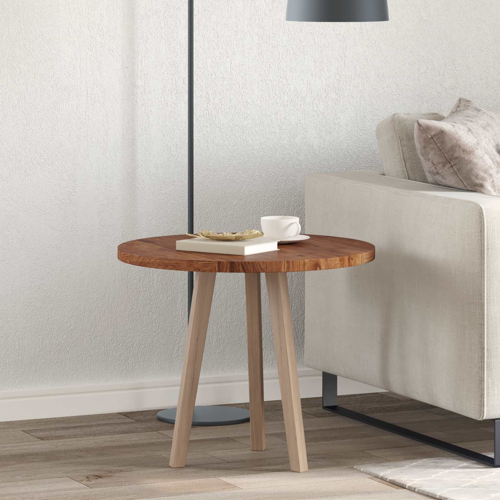 Piano del tavolo Marrone Chiaro Ø 60 x 2,5 cm | homemem39