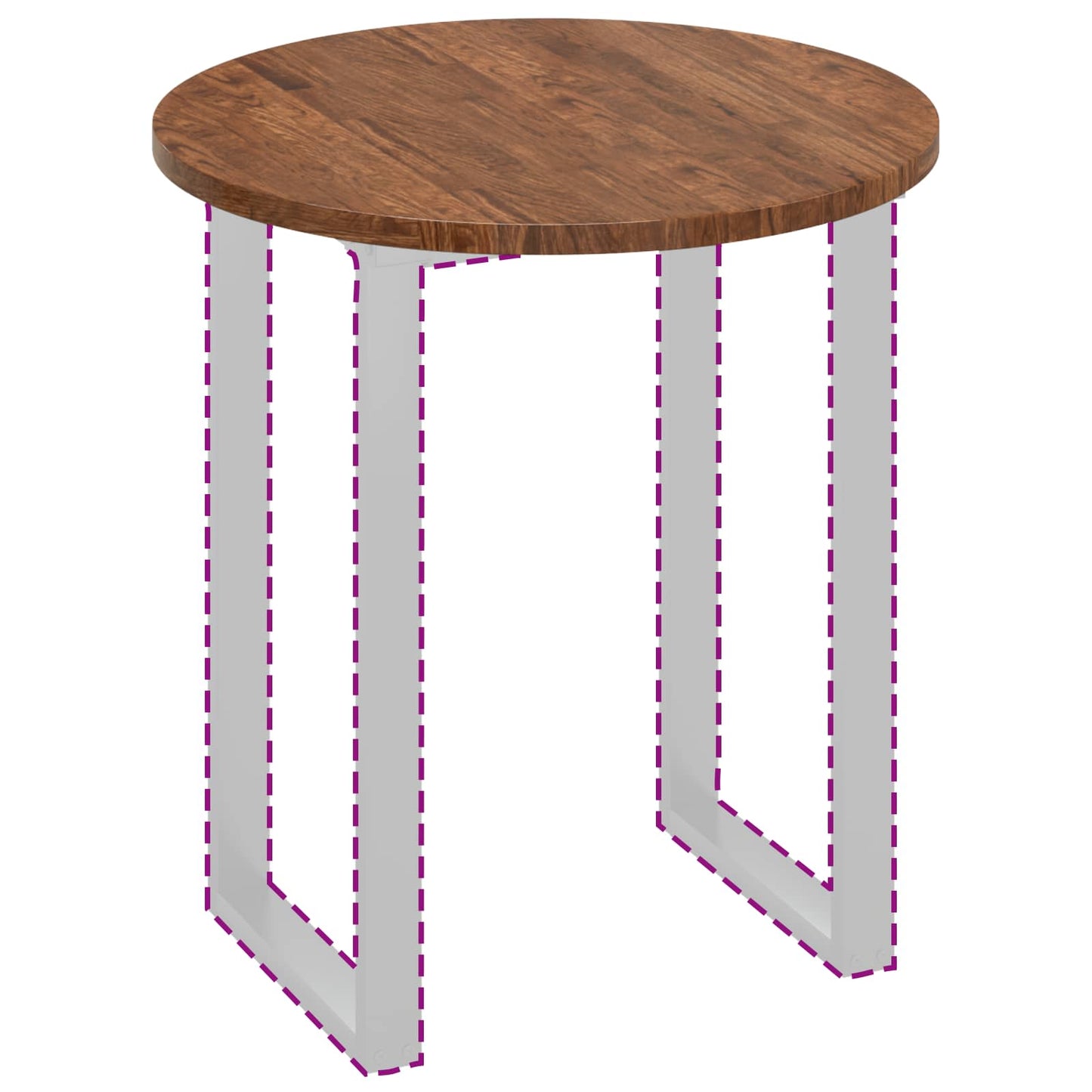 Piano del tavolo Marrone Chiaro Ø 70 x 2,5 cm | homemem39