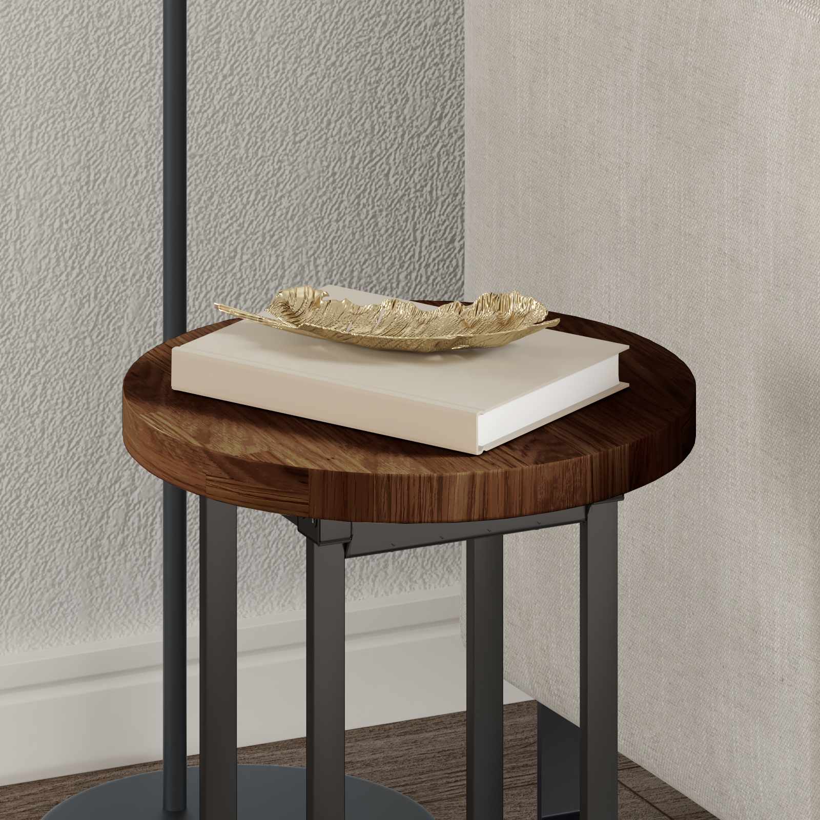 Piano del tavolo Marrone Scuro Ø 30 x 2,5 cm | homemem39
