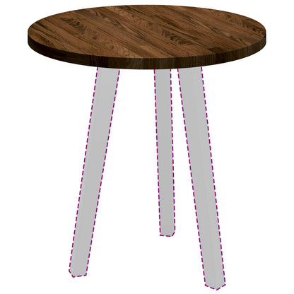 Piano del tavolo Marrone Scuro Ø 50 x 2,5 cm | homemem39