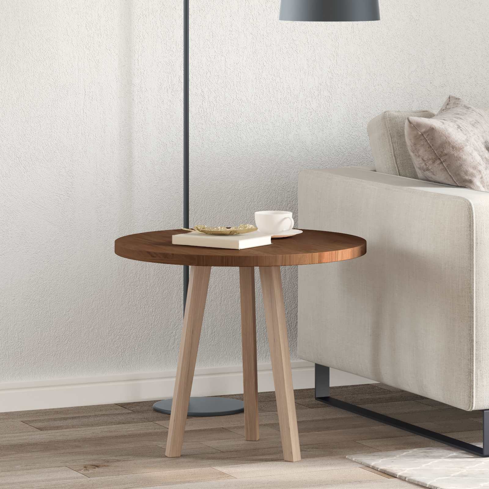 Piano del tavolo Marrone Scuro Ø 60 x 2,5 cm | homemem39