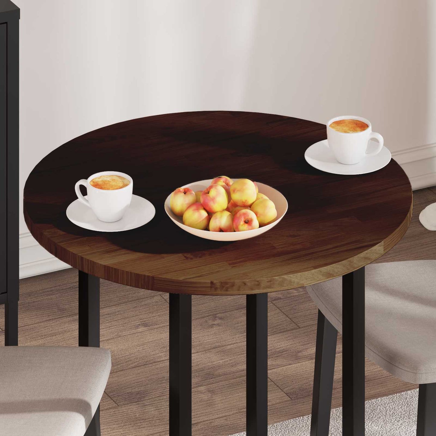 Piano del tavolo Marrone Scuro Ø 70 x 2,5 cm | homemem39