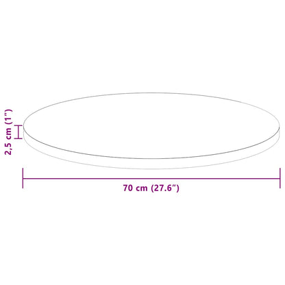 Piano del tavolo Marrone Scuro Ø 70 x 2,5 cm | homemem39