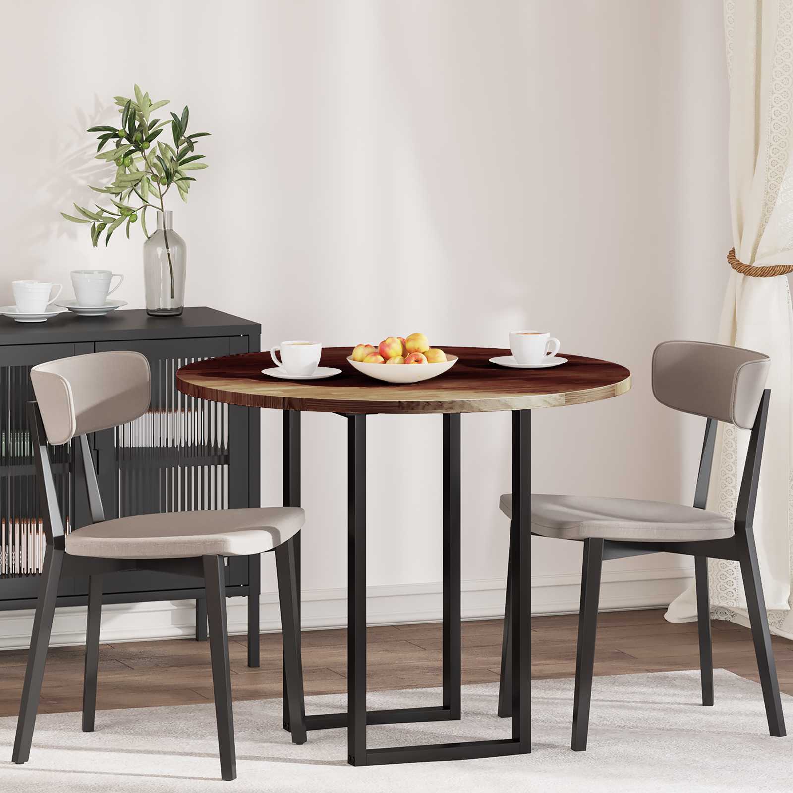 Piano del tavolo Marrone Scuro Ø 90 x 2,5 cm | homemem39