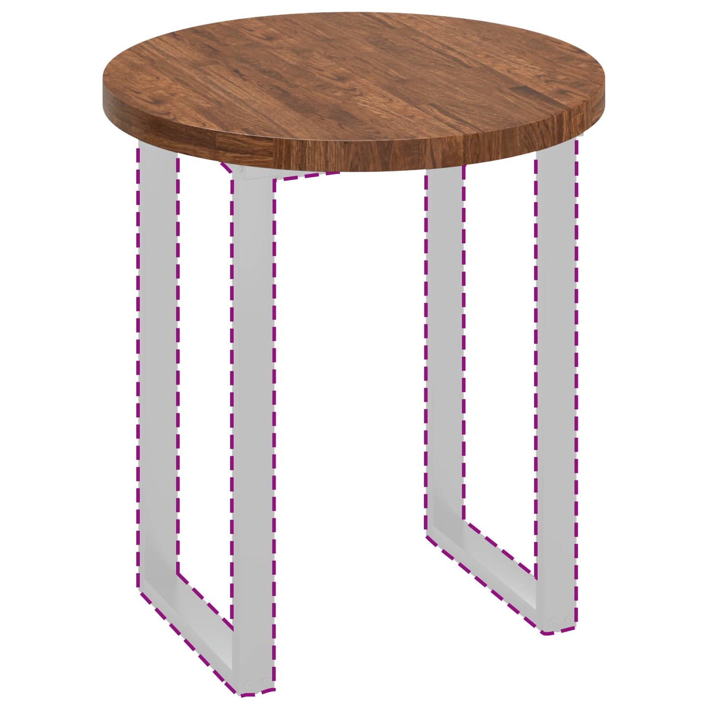 Piano del tavolo Marrone Chiaro Ø 70 x 4 cm | homemem39