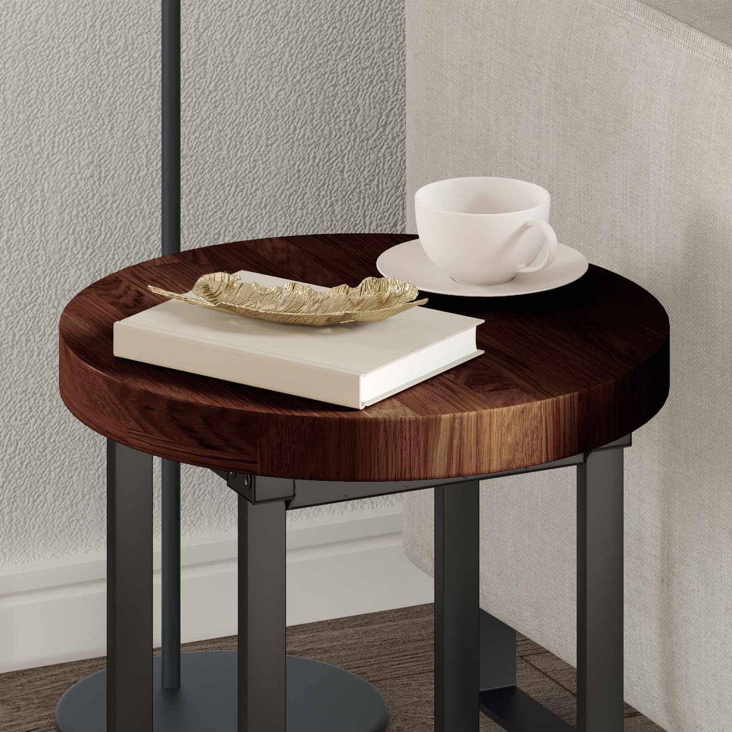 Piano del tavolo Marrone Scuro Ø 40 x 4 cm | homemem39