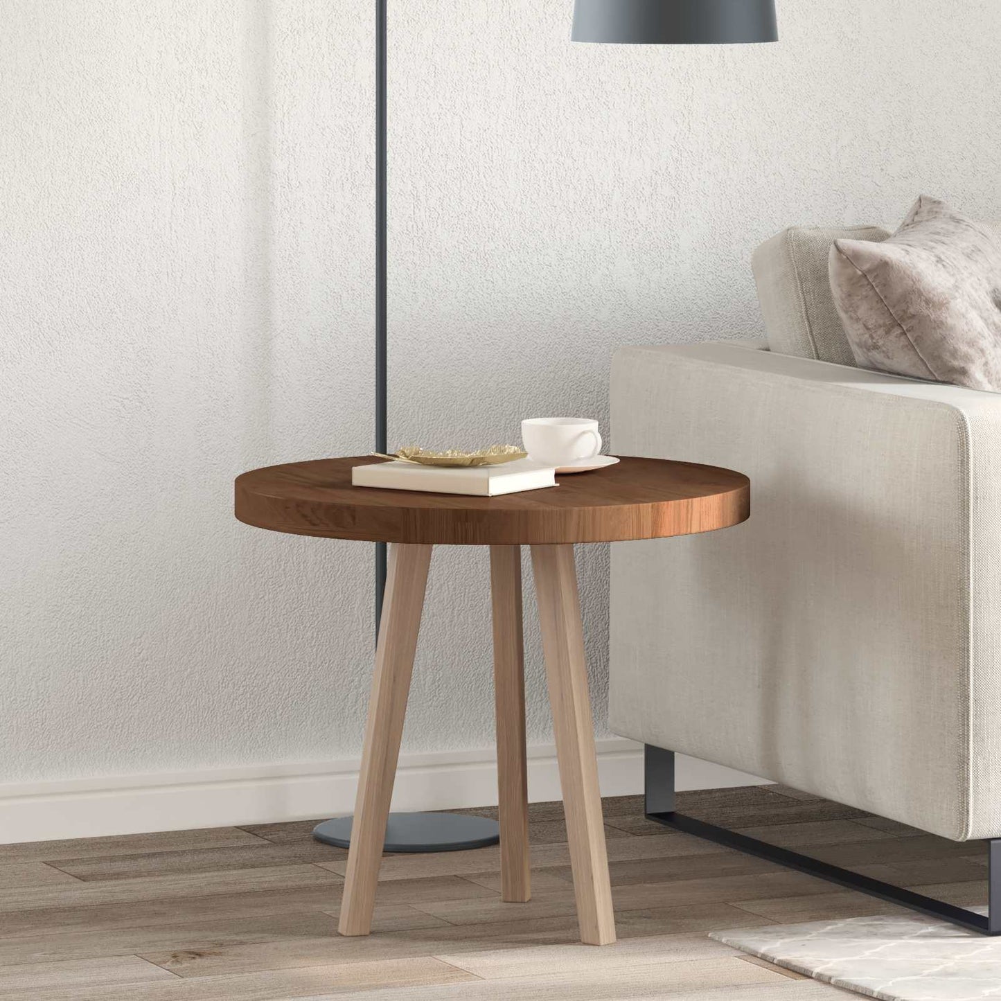 Piano del tavolo Marrone Scuro Ø 60 x 4 cm | homemem39